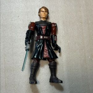 Hasbro 2009 Star Wars  10" Talking Anakin Skywalker  Clone Wars wwith Lightsaber